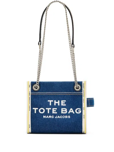 Marc Jacobs The Mini Tote Bags In 473 Dark Wash