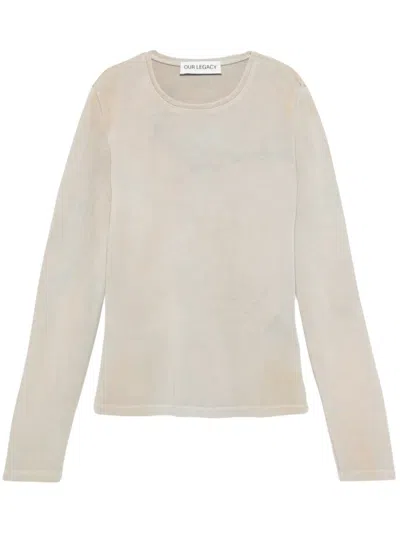 Shop Our Legacy Super Slim Longsleeve Clothing In Beige