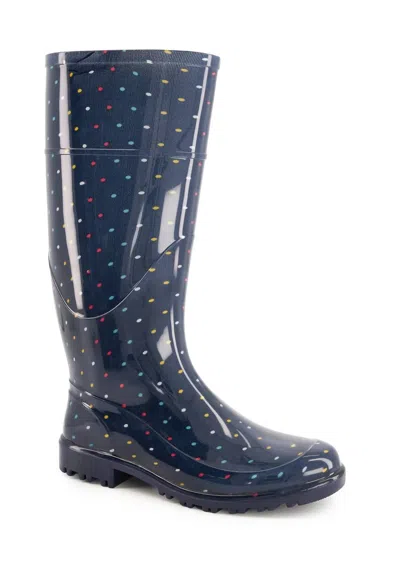 Andrea Tall Rain Boots In Blue