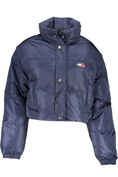 Tommy Hilfiger Eco-conscious Blue Nylon Short Jacket