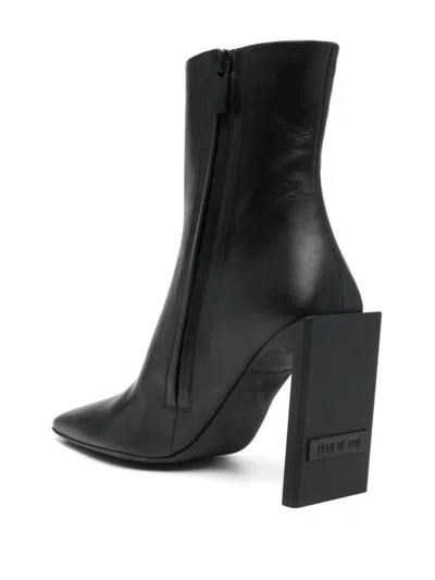 Fear Of God Block Heel Pointed Toe Ankle Boot In Black