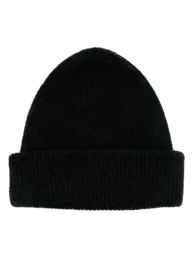 Roberto Collina Wool Hat Double Flap Accessories In Black