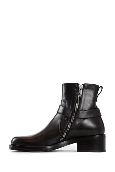 Mattia Capezzani Gaucho Leather Boots In Black