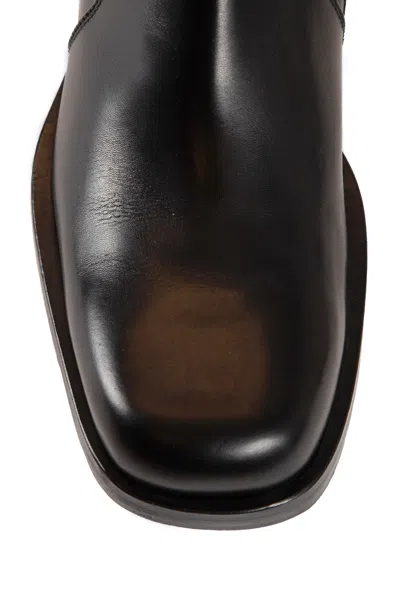 Mattia Capezzani Gaucho Leather Boots In Black