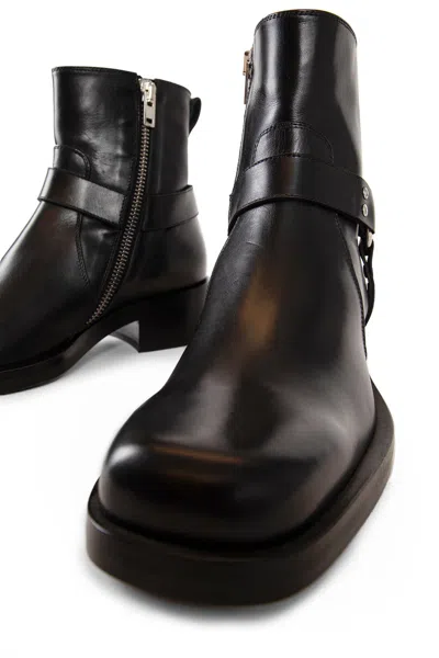 Mattia Capezzani Gaucho Leather Boots In Black