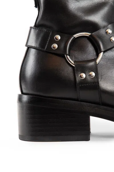 Mattia Capezzani Gaucho Leather Boots In Black