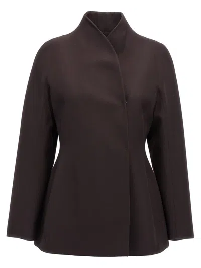 Fendi Women Blazer In Grain De Poudre In Purple