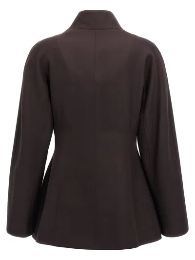 Fendi Women Blazer In Grain De Poudre In Purple