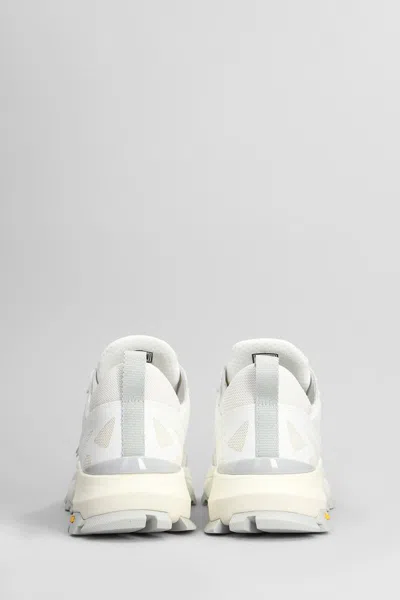 Philippe Model Rocx Low Sneakers In White Fabric In White