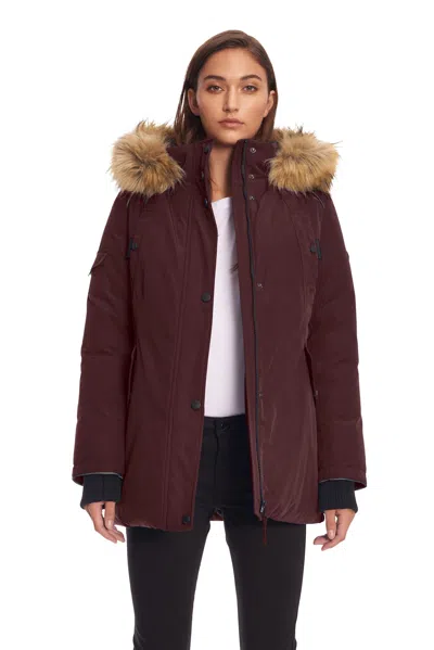 Alpine North Glacier Women's Vegan Down (recycled) Parka In Yellow