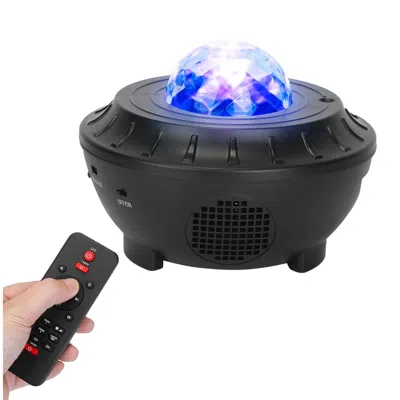 FRESH FAB FINDS OCEAN WAVE STAR PROJECTOR LAMP RGBW WIRELESS MUSIC SPEAKER 