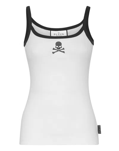 Philipp Plein Skull-print Tank Top In White