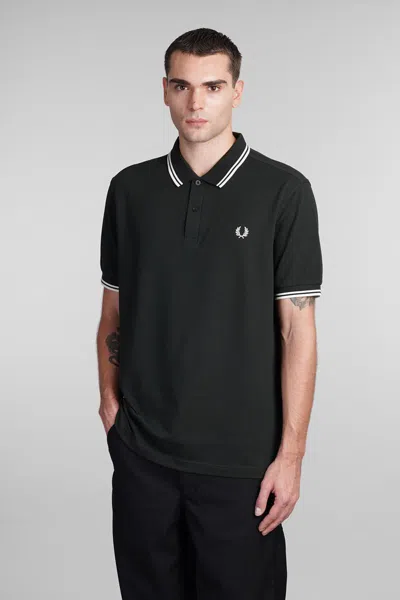 Comme Des Garçons Fred Perry Strong Will Polo Shirt In Green