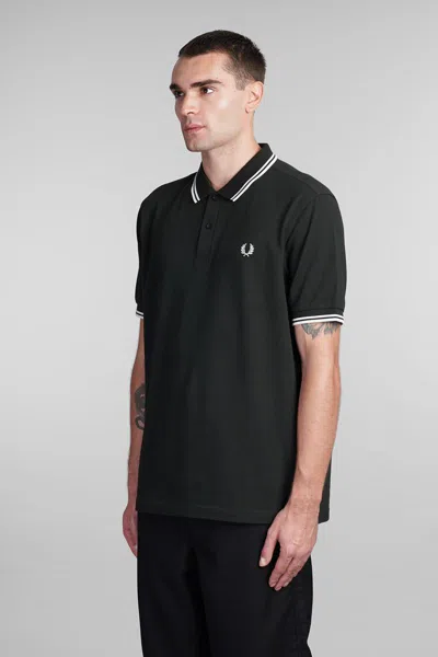 Comme Des Garçons Fred Perry Strong Will Polo Shirt In Green