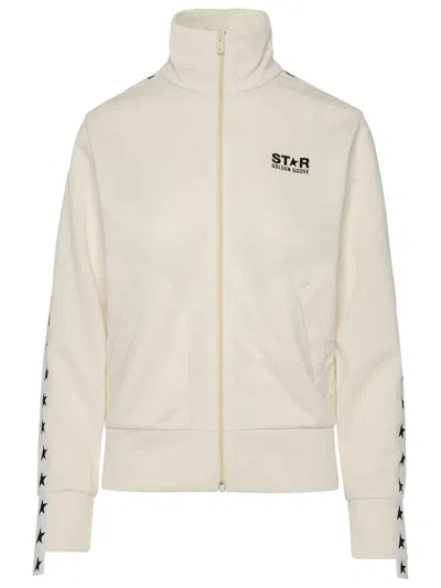 Golden Goose Woman Sweatshirt Ivory Size S Polyester In White