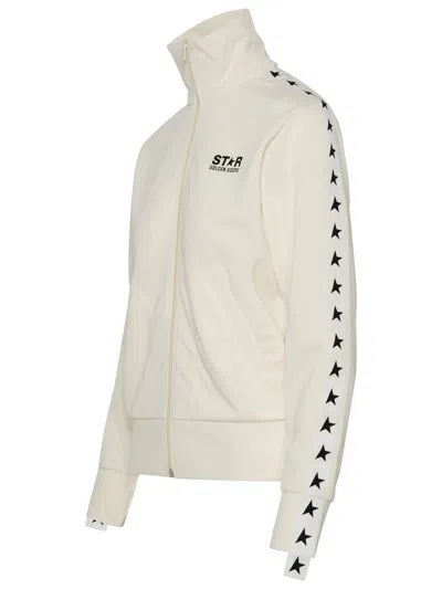 Golden Goose Woman Sweatshirt Ivory Size S Polyester In White