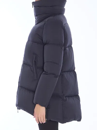 Herno Women Nylon Down Jacket In Black