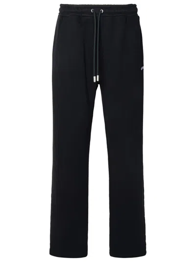 Off-white Diag-embroidered Cotton Track Pants In Black