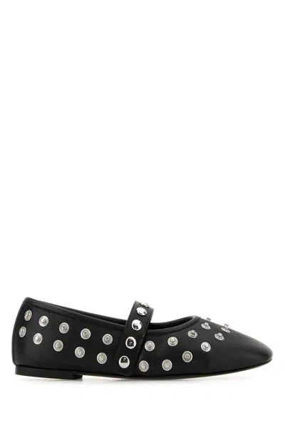 Stella Mccartney Ryder Vegan Embellished Mary Jane Ballerina Flats In Black