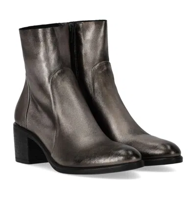 Strategia Grey Heeled Ankle Boot In Grey
