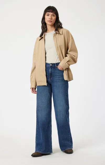 Mavi Florida Wide Leg In Midnight Classic Blue In Dark Blue