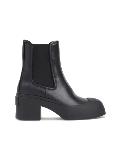 Shop Marni Ankle Boot In Black