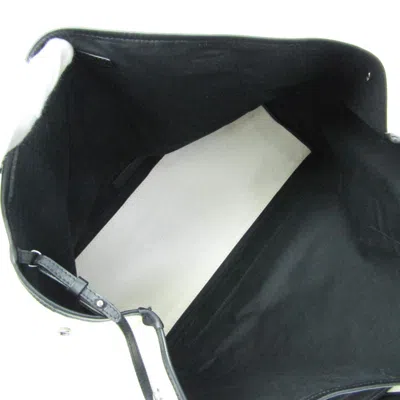 Pre-owned Balenciaga Navy Cabas White Canvas Tote Bag ()