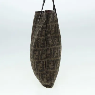 Pre-owned Fendi Zucca Brown Wool Tote Bag ()