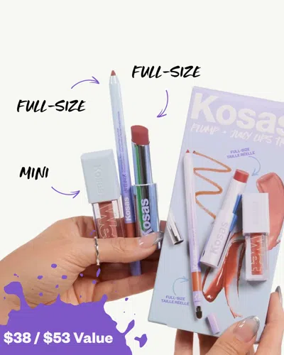 Kosas Unbuttoned Lip Set In Brown