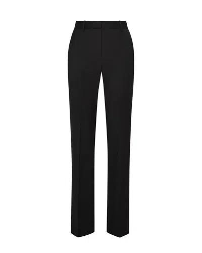 Argent Cropped Kick-flare Seasonless Wool Trousers In Black