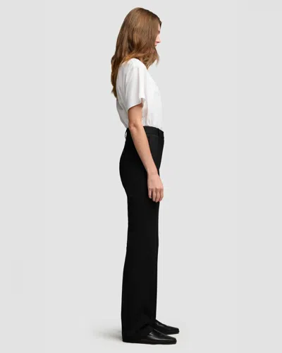 Argent Cropped Kick-flare Seasonless Wool Trousers In Black