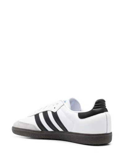 Adidas Originals Low-top Sneakers With Contrast Stripes And Suede Accents