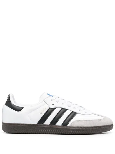 Adidas Originals Low-top Sneakers With Contrast Stripes And Suede Accents