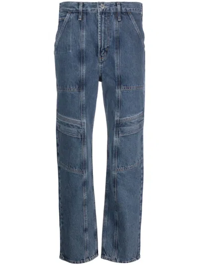 Agolde Cooper Straight Denim Cargo Jeans