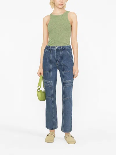 Agolde Cooper Straight Denim Cargo Jeans