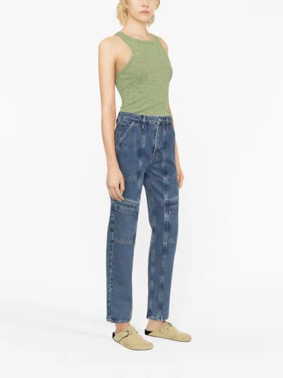 Agolde Cooper Straight Denim Cargo Jeans