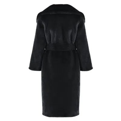 Wanan Touch Alpaca And Wool Faux Fur Coat Black