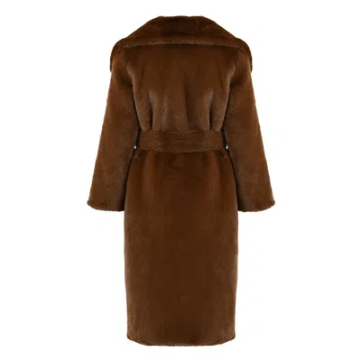 Wanan Touch Alpaca And Wool Faux Fur Coat