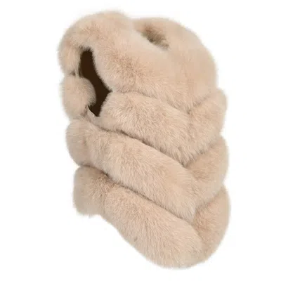 Wanan Touch Ami Beige Fox Fur Vest