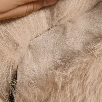 Wanan Touch Ami Beige Fox Fur Vest