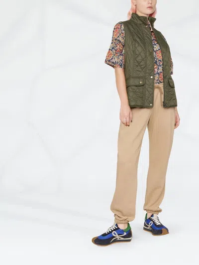 Barbour Otterburn Quilted Nylon Vest In Green