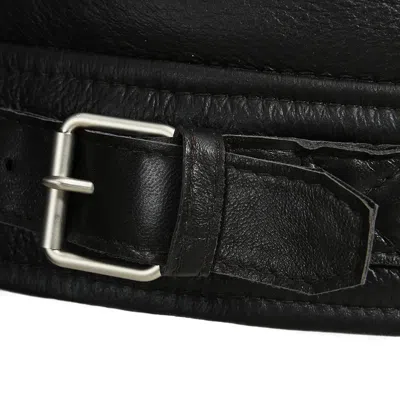 Wanan Touch Black Leather Jean Jacket