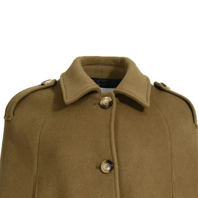 Wanan Touch Blair Poncho Jacket In Brown Cashmere Blend