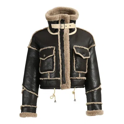 Wanan Touch Brown Leather Mountain Jacket