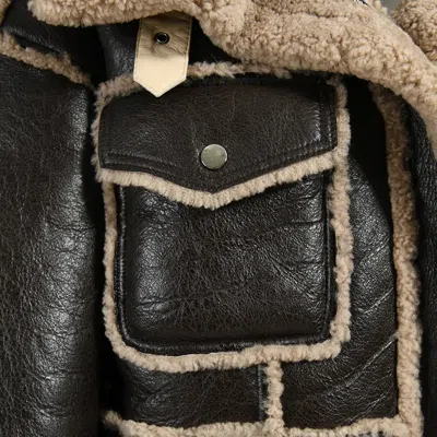 Wanan Touch Brown Leather Mountain Jacket
