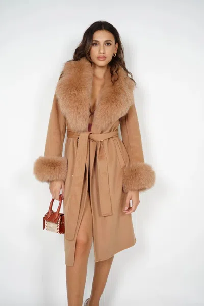 Wanan Touch Coat Chic Fucsia Mixed Cashmere