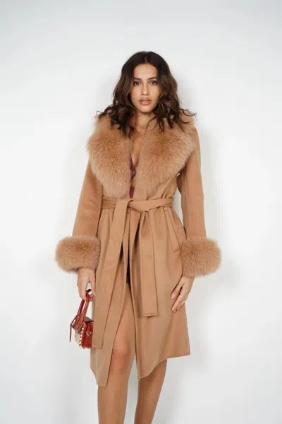 Wanan Touch Coat Chic Fucsia Mixed Cashmere