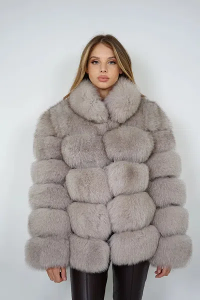 Wanan Touch Enry Brown Fox Fur Jacket