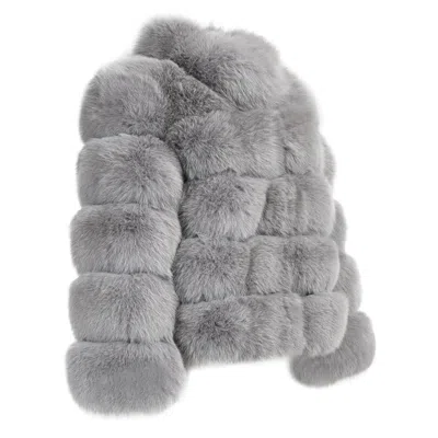 Wanan Touch Enry Grey Fox Fur Jacket
