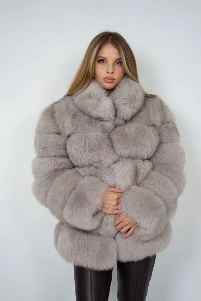 Wanan Touch Enry Brown Fox Fur Jacket